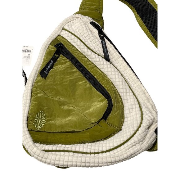 Free People Movement Cold Shoulder Green Sling Bag NWT - Picture 4 of 5